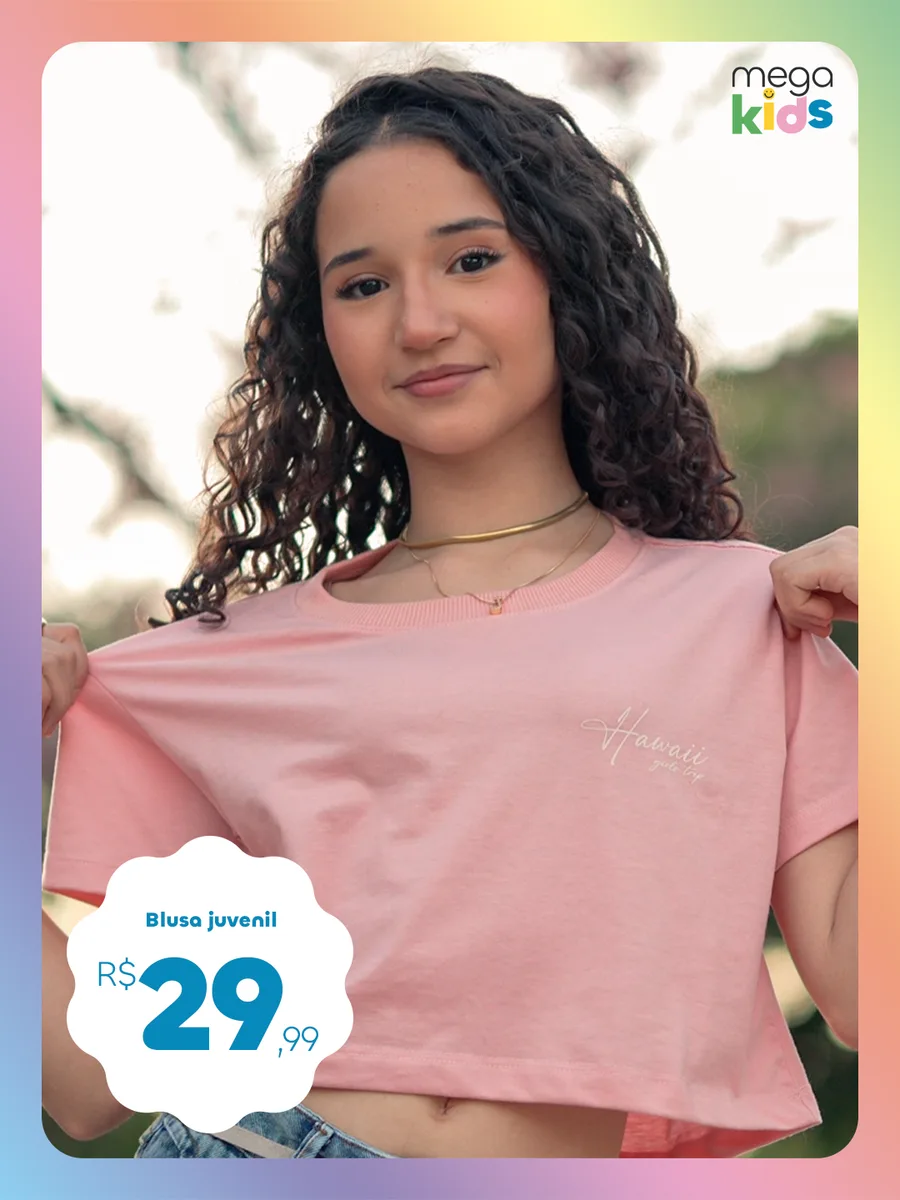 Blusa juvenil — por R$ 29,99