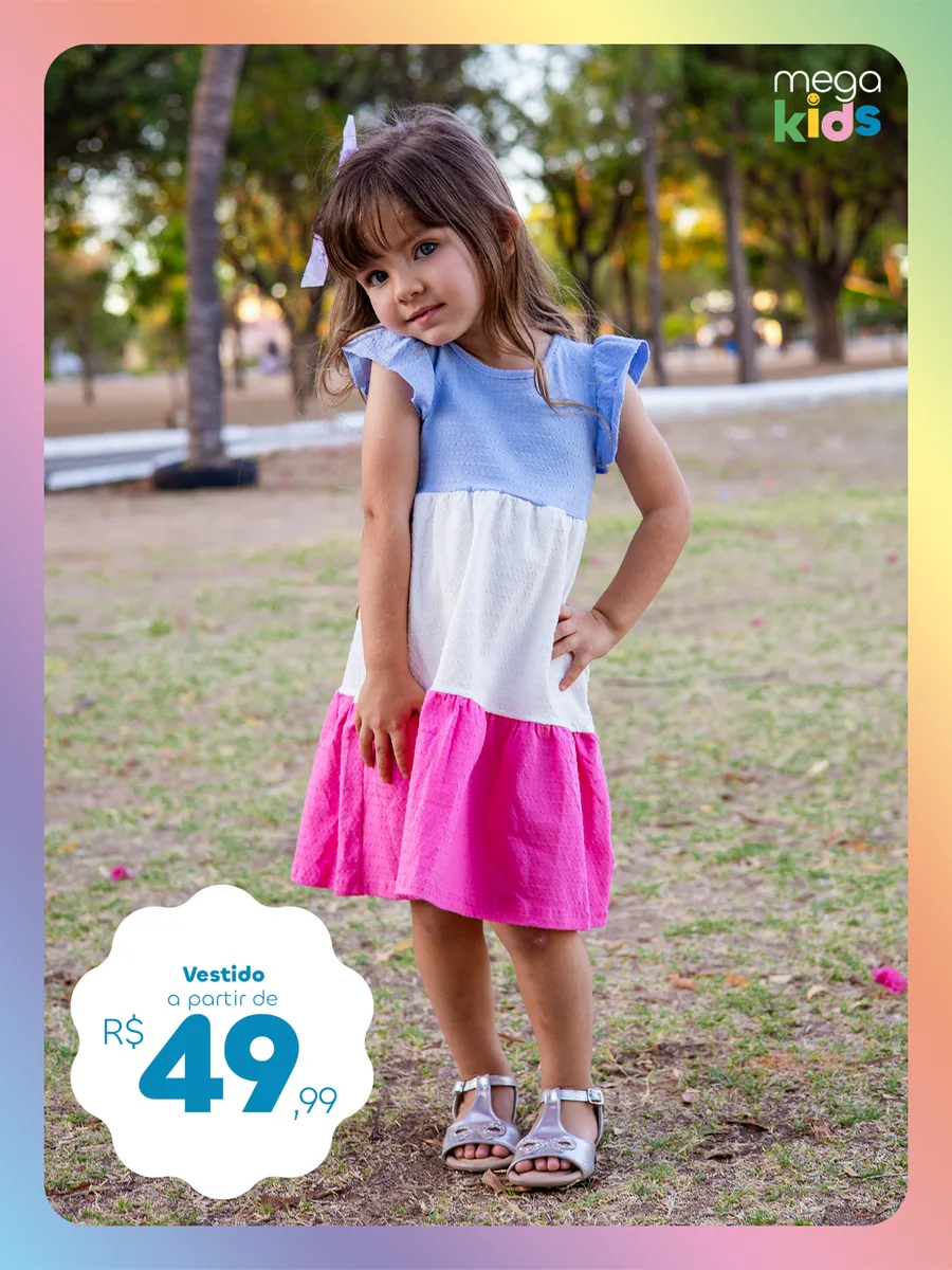 Vestido infantil — a partir de R$ 49,99