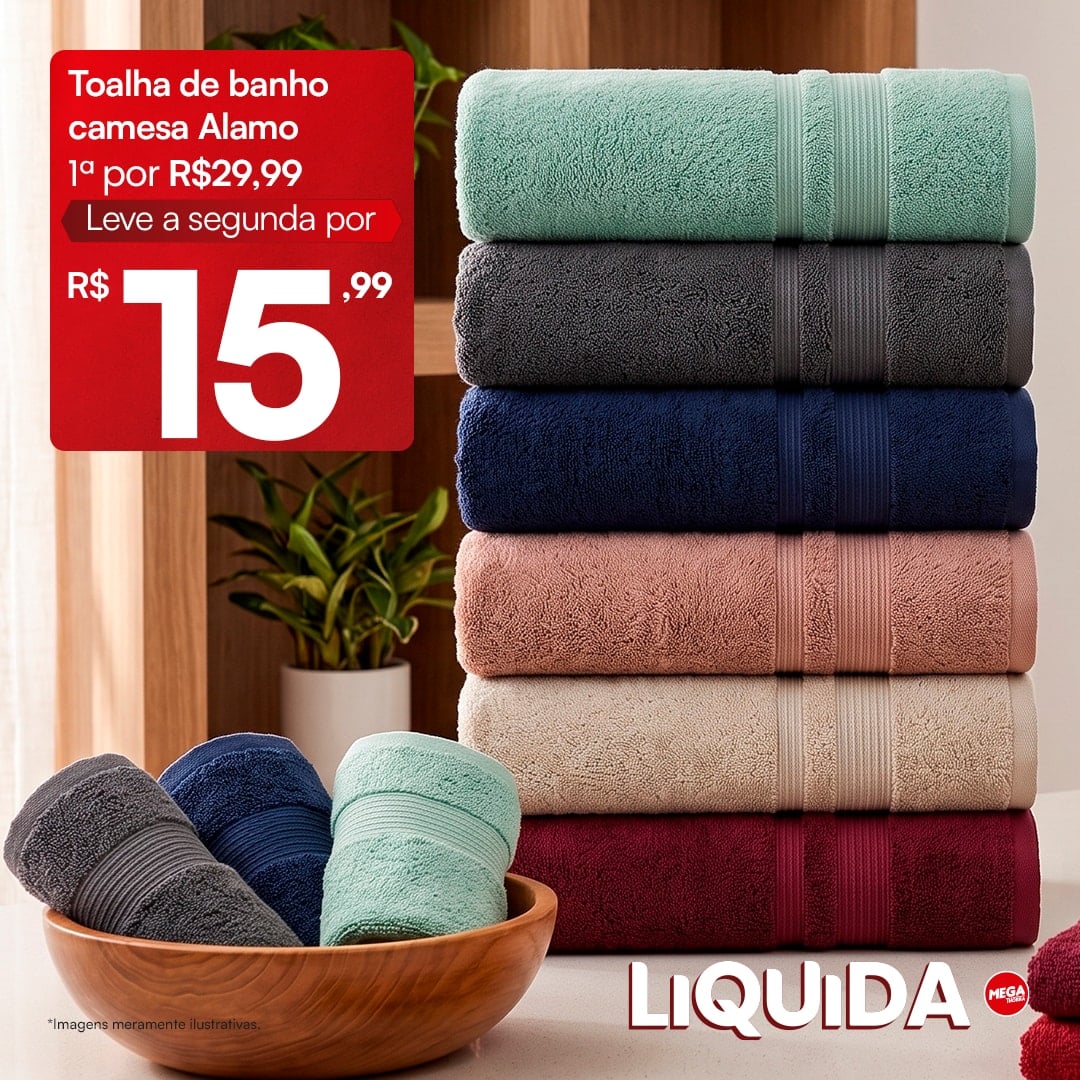 Toalha de banho Alamo — por R$ 15,99