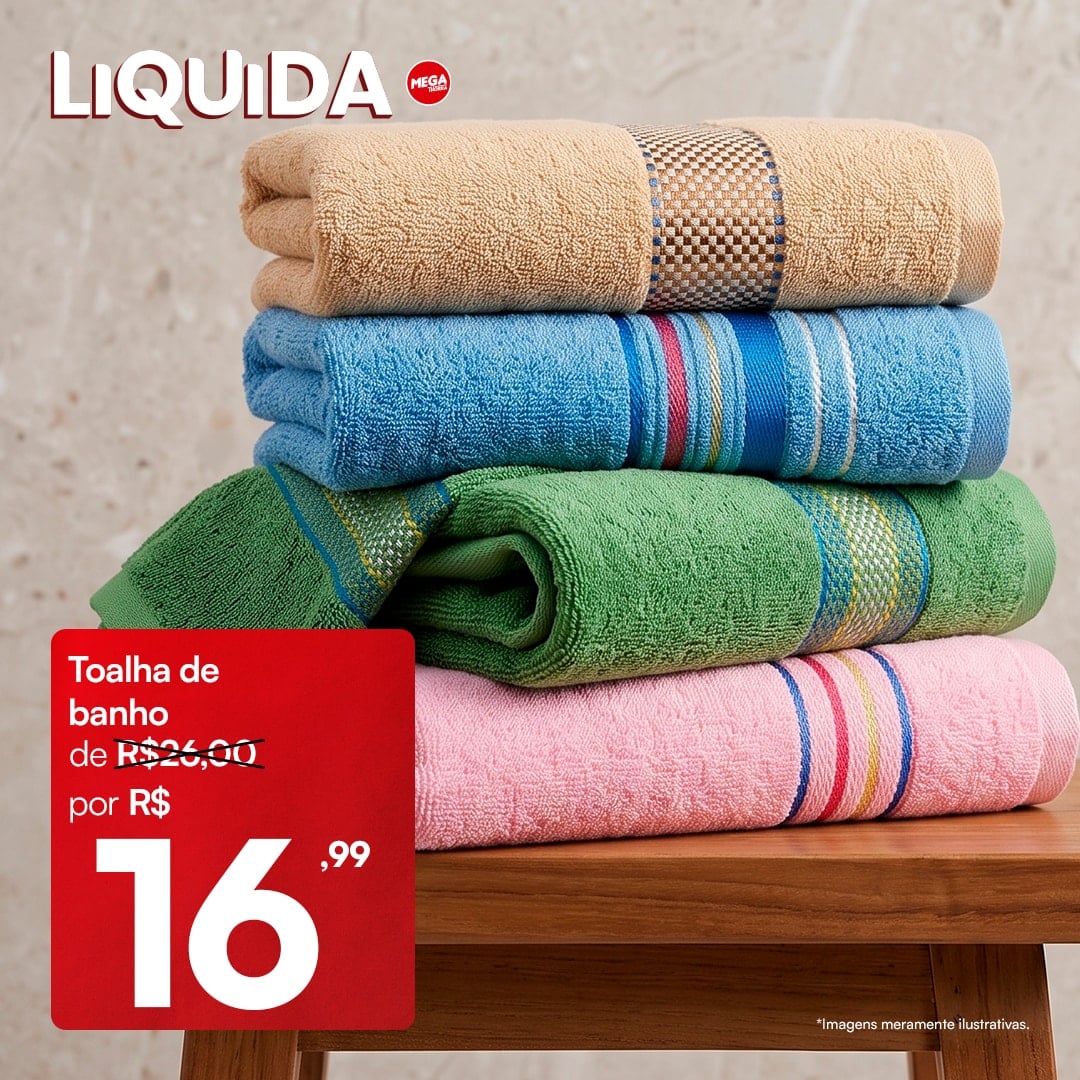 Toalha de banho — por R$ 16,99